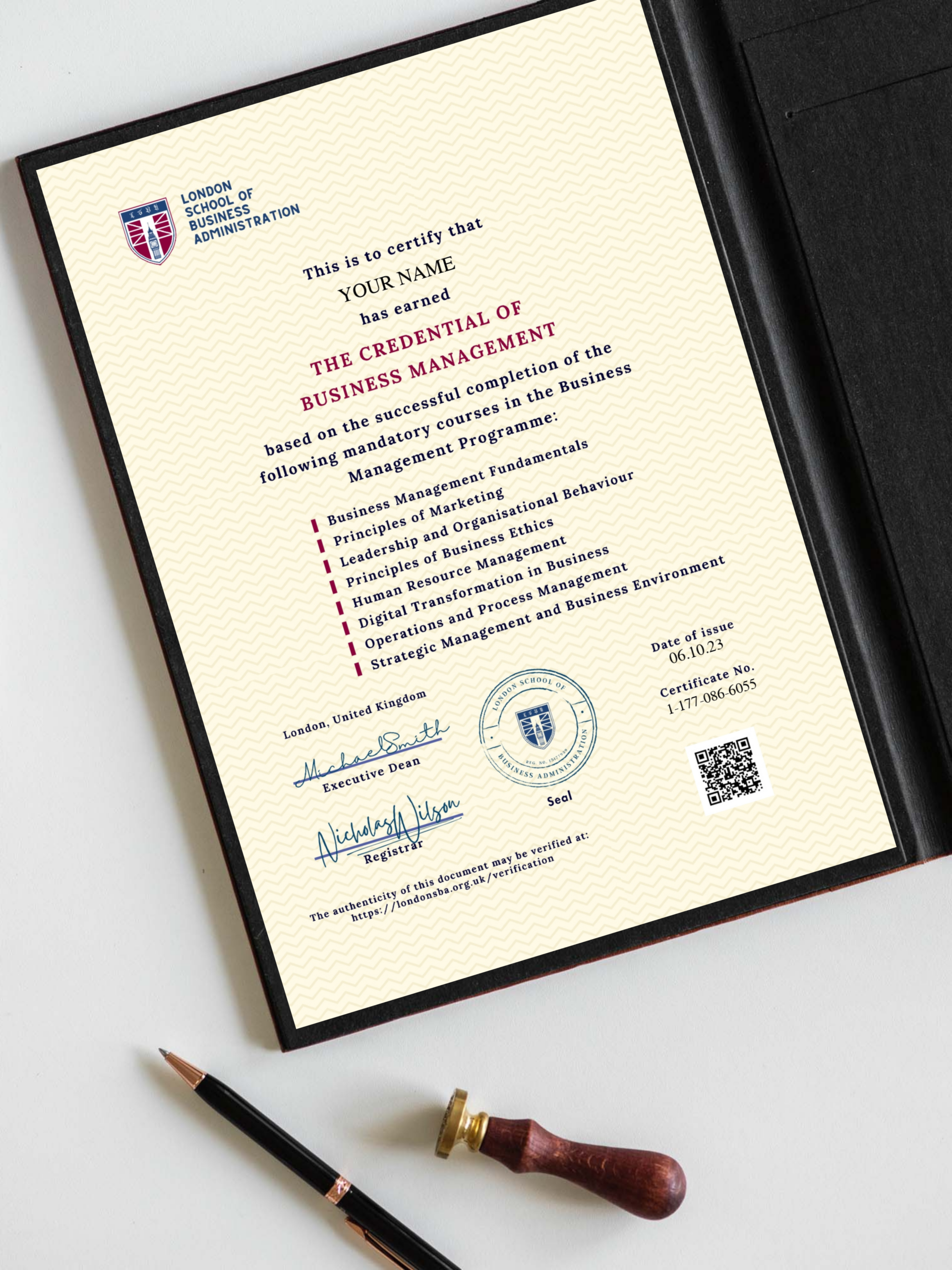 The Credential of Business Management