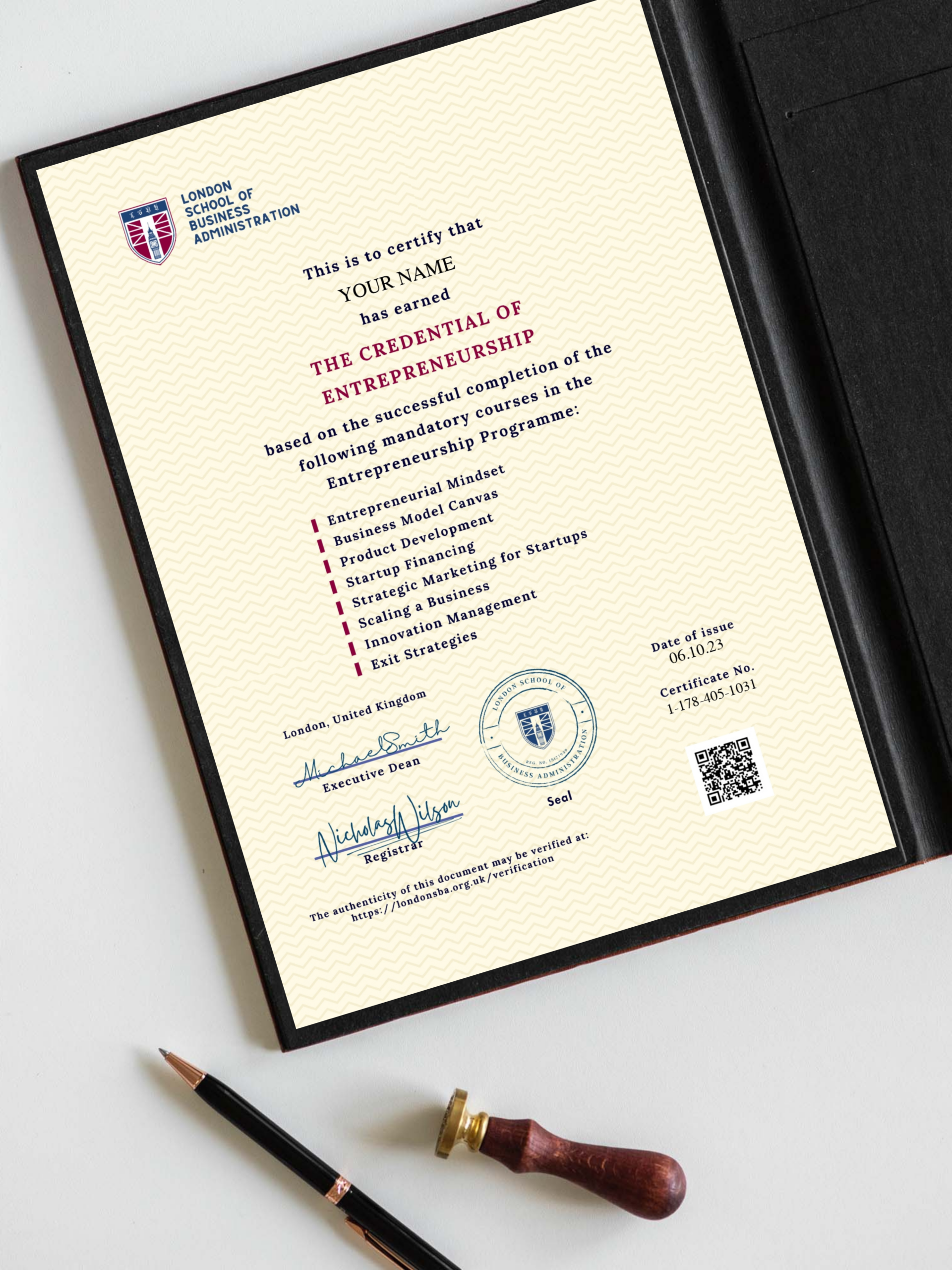The Credential of Entrepreneurship