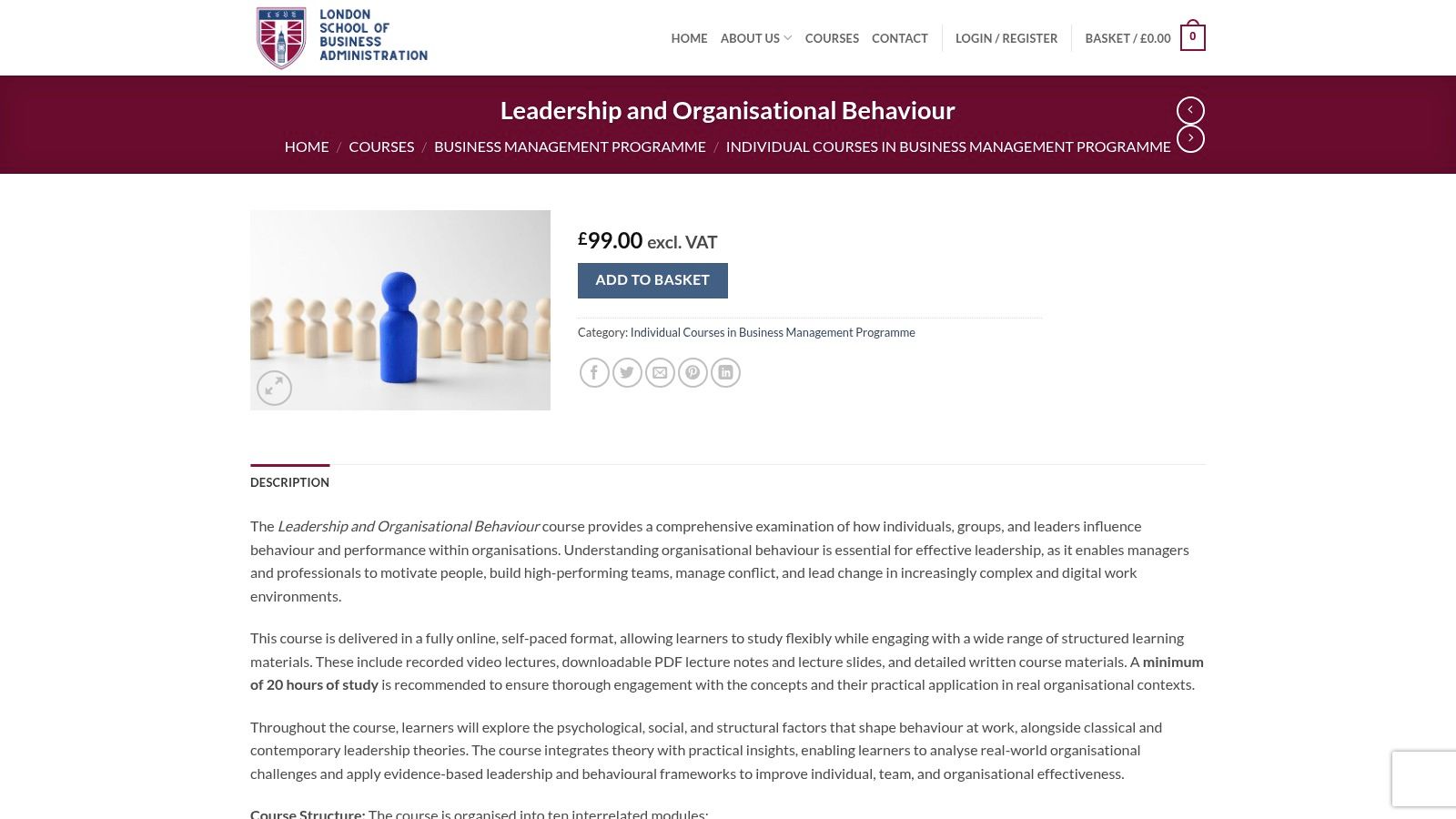 Screenshot from https://londonsba.org.uk/courses-page/leadership-and-organisational-behaviour/